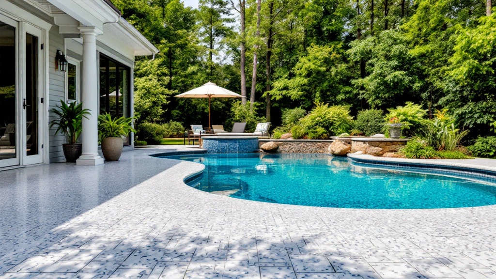 Pool deck coating in coastal climate