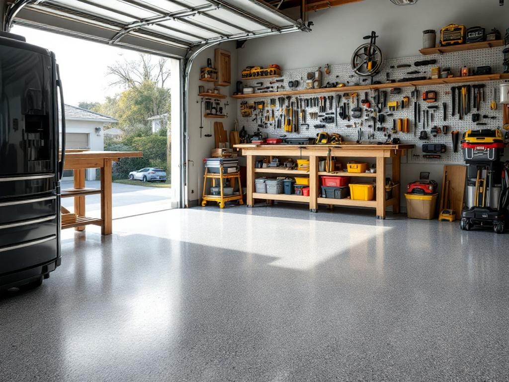 Workshop floor coating Huntersville